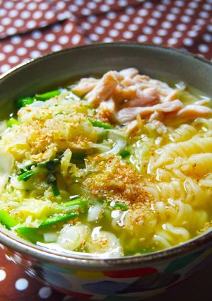 サッポロ一番塩らーめんで野菜のせとろみ麺-レシピのメイン写真