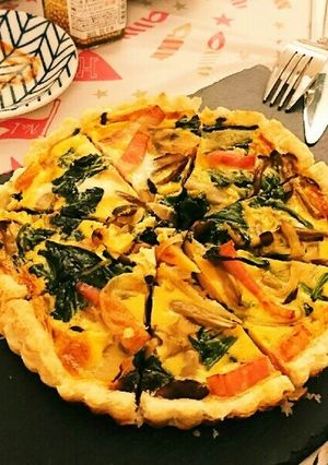 野菜キッシュ　パーティー　冷凍パイシート-レシピのメイン写真
