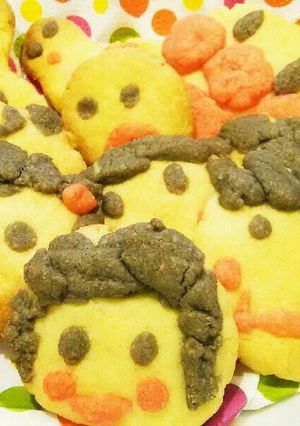 簡単！サクサク似顔絵バタークッキー-レシピのメイン写真