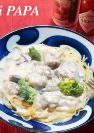 チキンとブロッコリーのクリームパスタ-レシピのメイン写真