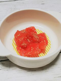 離乳食☆トマトのごま和え-レシピのメイン写真