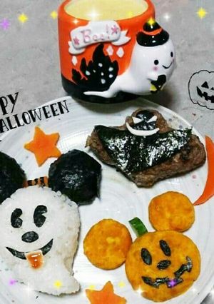 ハロウィンディズニー☆ミッキーご飯-レシピのメイン写真