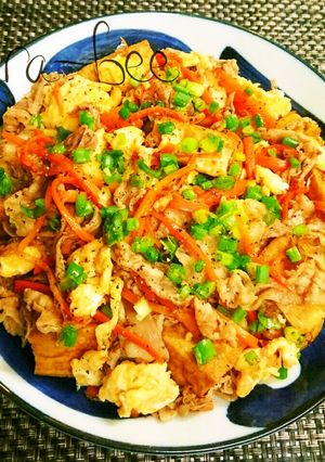 ご飯が進む♡厚揚げ人参チャンプルー-レシピのメイン写真