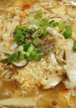 キノコたっぷり！酸辣湯風ラーメン-レシピのメイン写真
