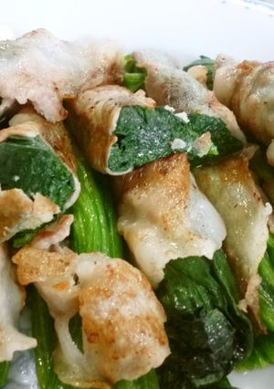 ほうれん草と豚バラチーズ巻【ＪＡ福岡市】-レシピのメイン写真
