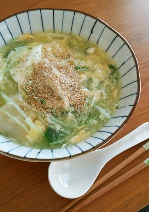 水菜と餃子のあんかけ塩ラーメン-レシピのメイン写真