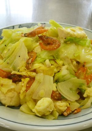 キャベツと豆腐のチャンプル【JA福岡市】-レシピのメイン写真