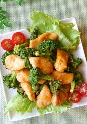鶏胸肉とブロッコリーのオーロラソース炒め-レシピのメイン写真