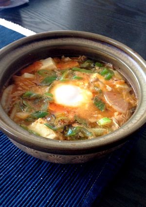 サバ缶と豆腐のチゲ風スープ☆-レシピのメイン写真