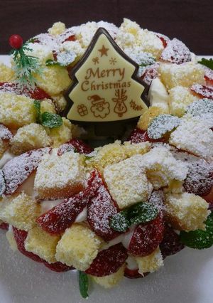 即席☆イチゴのクリスマスケーキ-レシピのメイン写真