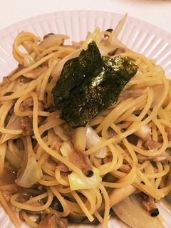 簡単楽々!麺つゆで絶品和風パスタ♪-レシピのメイン写真