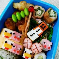 รูปของ マイクラキャラ弁♪スノーゴーレム