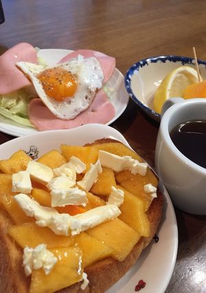 柿とクリームチーズのトースト-レシピのメイン写真