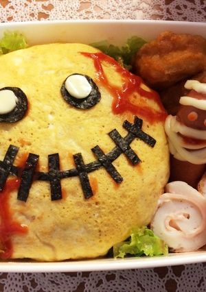 ハロウィン♬オムライス弁当-レシピのメイン写真