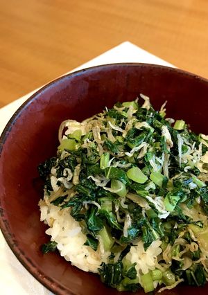 ご飯がススム！大根葉のごま油炒め-レシピのメイン写真