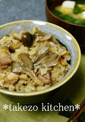 コクうま♪きのこと鶏の炊き込みご飯-レシピのメイン写真