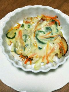 ササミと野菜のチーズのせ-レシピのメイン写真