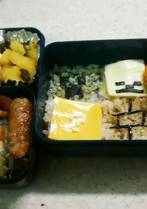 スーパーマリオ×マインクラフト 弁当-レシピのメイン写真