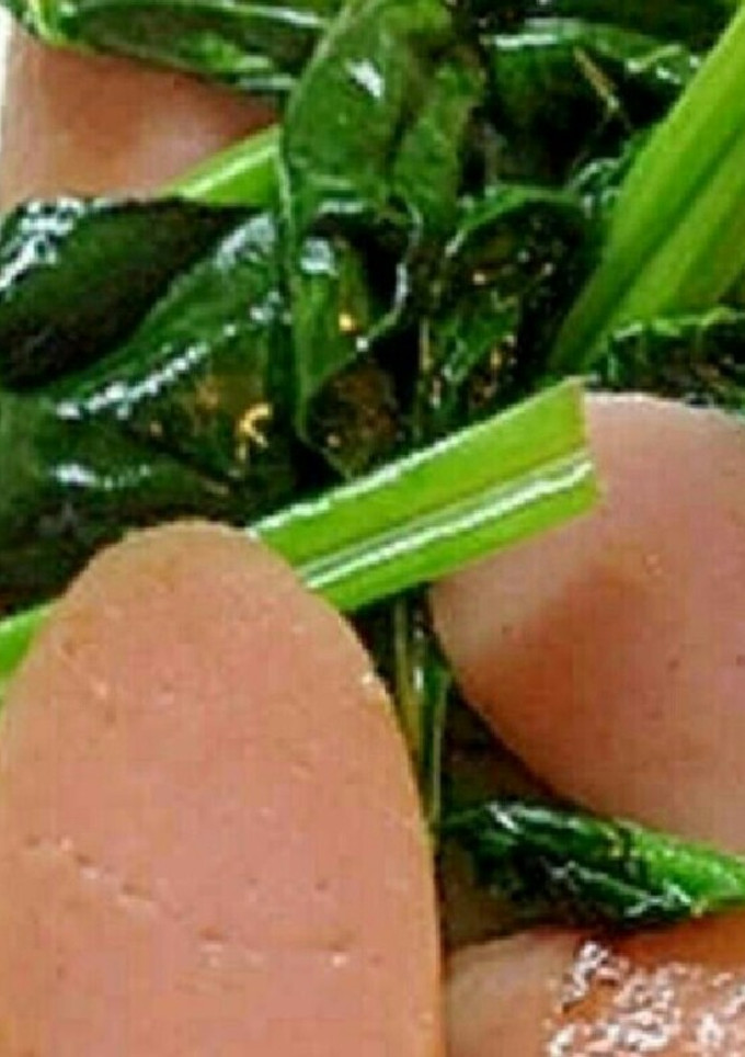 ほうれん草＆魚ニソ炒め-レシピのメイン写真