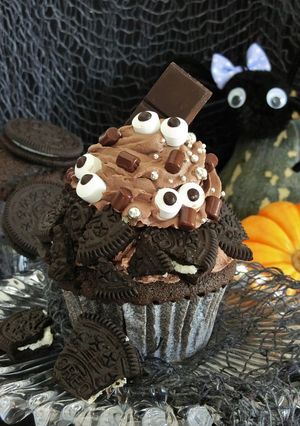 簡単ハロウィン★目玉のチョコカップケーキ-レシピのメイン写真