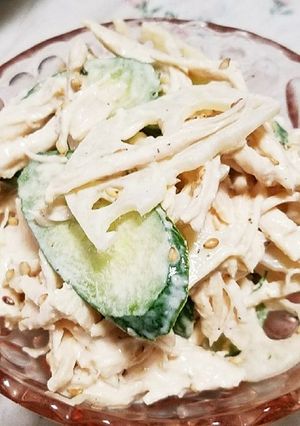 レンコンしゃきしゃき☆味噌マヨサラダ-レシピのメイン写真