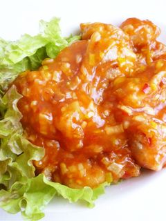 鶏チリ 鶏から揚げのチリソース炒め-レシピのメイン写真