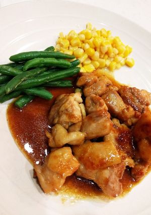 ディナーに♫簡単チキンステーキ♥️豪華-レシピのメイン写真