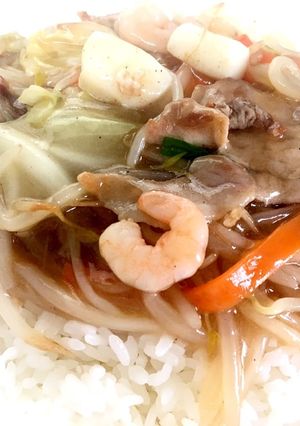 下ごしらえなしカット野菜で作る簡単中華丼-レシピのメイン写真