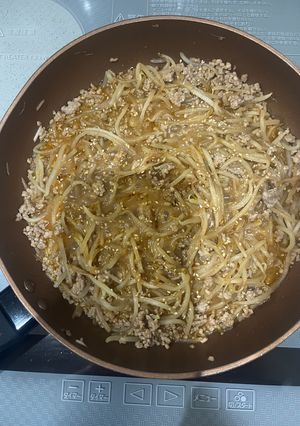 万能⭐︎坦々風⭐︎ひき肉ともやしの味噌辛炒め-レシピのメイン写真