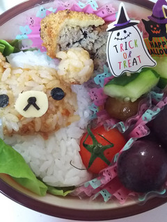 ハロウィン☆おばけリラックマのキャラ弁-レシピのメイン写真