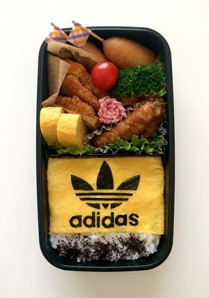 男子弁当✿アディダスロゴマーク-レシピのメイン写真