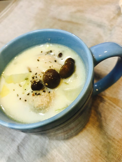 ☆シチューほどじゃなくていいときのスープ-レシピのメイン写真