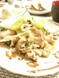 豚肉とチンゲン菜のポン酢炒め-レシピのメイン写真