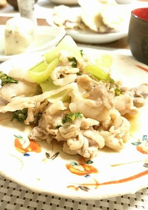 豚肉とチンゲン菜のポン酢炒め-レシピのメイン写真