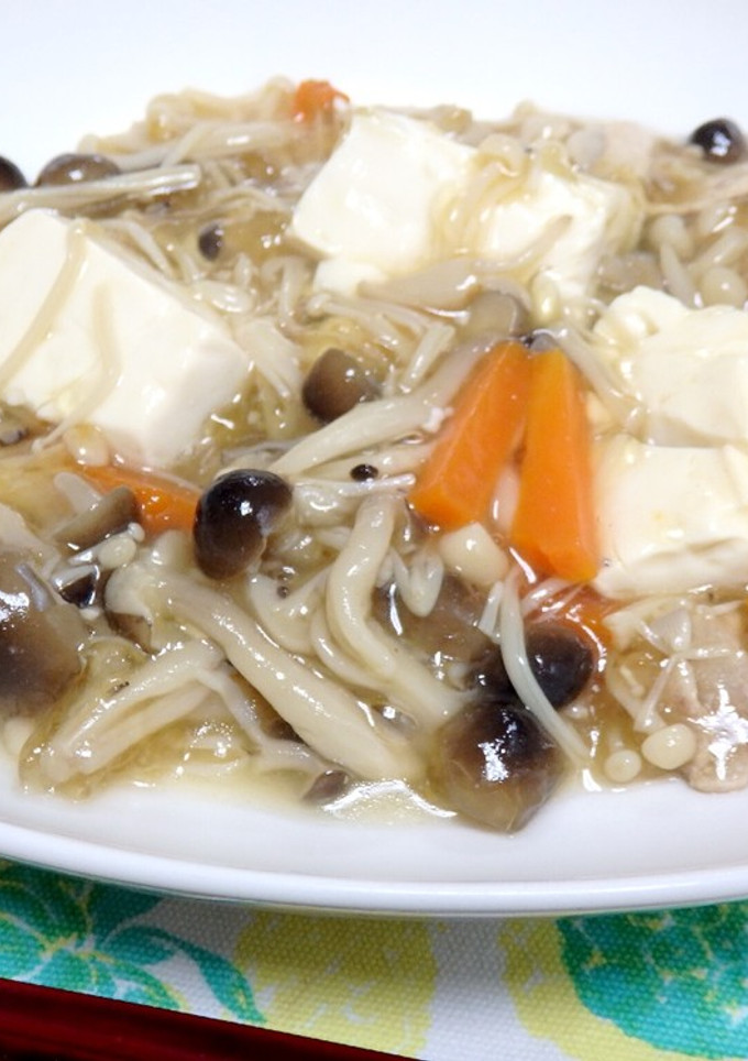 きのこと豆腐のほっこり和風あんかけ-レシピのメイン写真