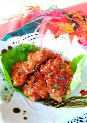 鶏肉のトマト ソース煮(簡単ソースで)-レシピのメイン写真