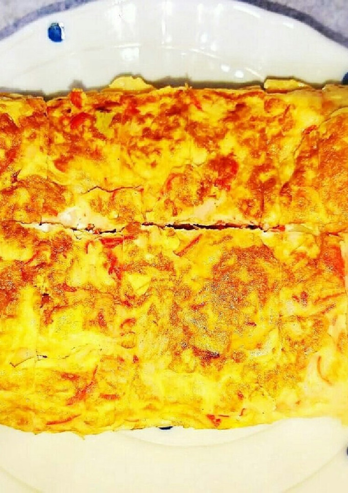 カニかまと葱の卵焼き-レシピのメイン写真