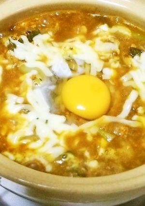 焼きカレー風！鍋焼きチーズカレーうどん-レシピのメイン写真