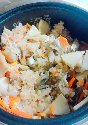 舞茸たけのこご飯-レシピのメイン写真
