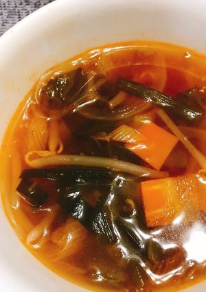 ☆エバラキムチ鍋の素で旨辛キムチスープ☆-レシピのメイン写真