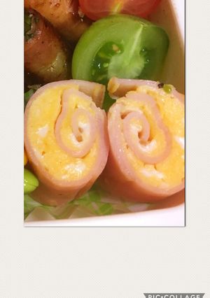 ハムで卵焼きをクルクル-レシピのメイン写真