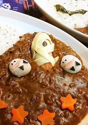 秋の味覚★きのこ【秋茸ハロウィンカレー】-レシピのメイン写真