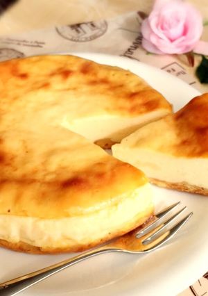水切りヨーグルト＆マヨの本格チーズケーキ-レシピのメイン写真