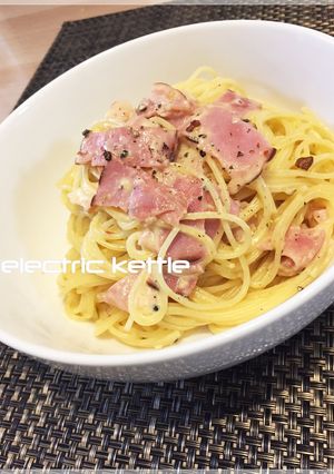 簡単！卵１個で本場風カルボナーラ-レシピのメイン写真