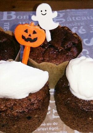 ココアとすりごまのシフォン風ケーキ♬-レシピのメイン写真