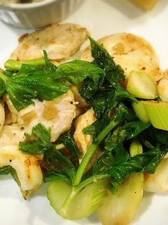 イカ鶏セロリの搾菜炒め-レシピのメイン写真