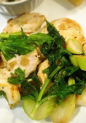 イカ鶏セロリの搾菜炒め-レシピのメイン写真