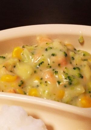 レンジで鮭の豆乳煮-レシピのメイン写真