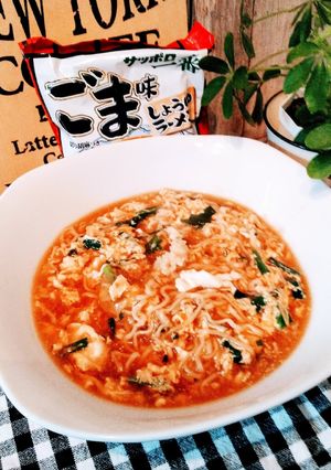風邪ひきにあったかにらたま生姜のとろみ麺-レシピのメイン写真