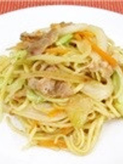 しいたけパウダーのねぎ塩豚焼きそば-レシピのメイン写真